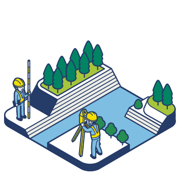 調査・測量 他ページ イラスト